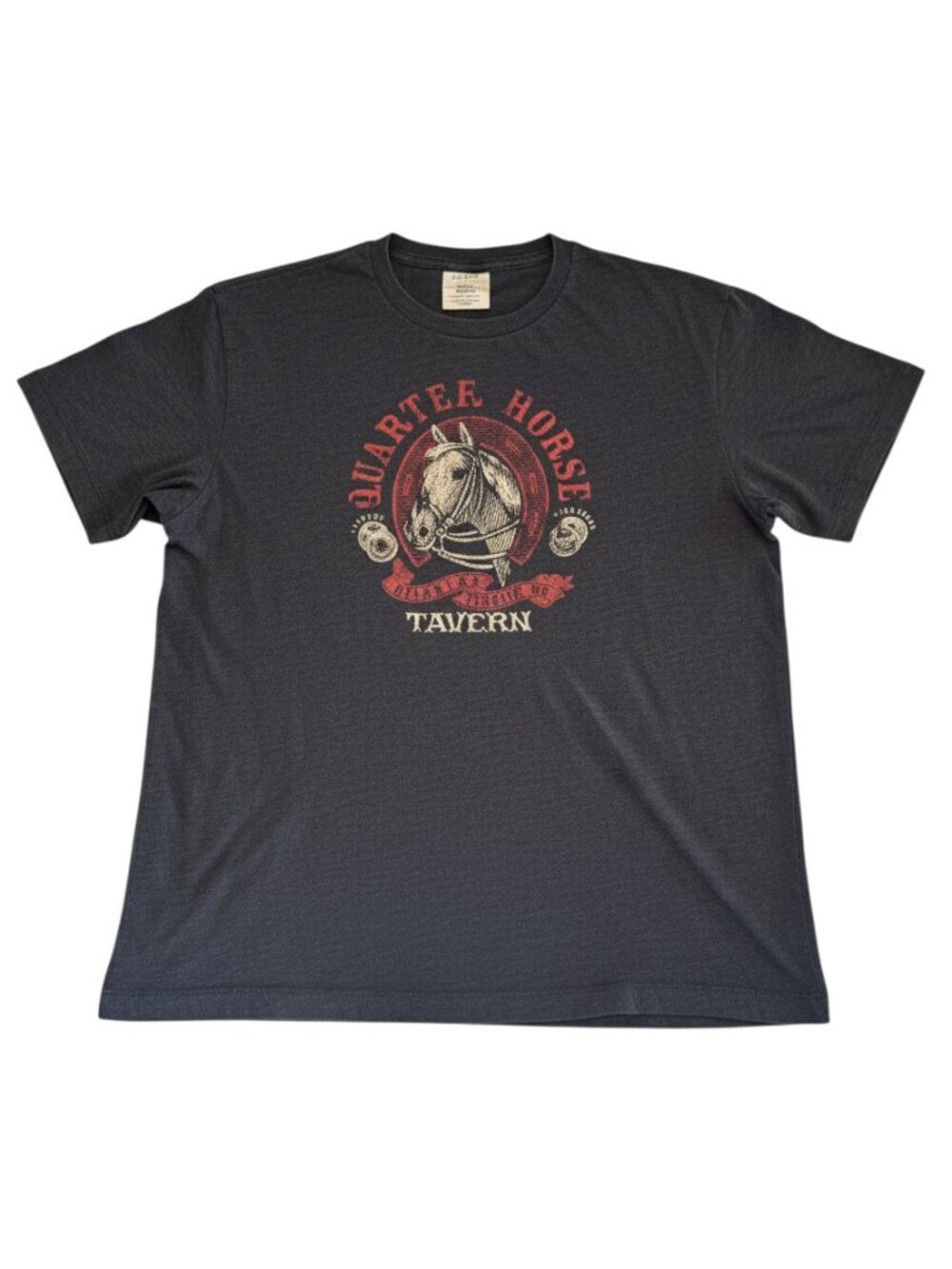 Unisex J. Crew Vintage Graphics Quarter Horse Tavern T-Shirt Size Large - Picture 1 of 4